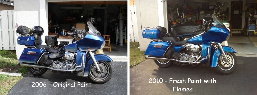Before and After paint